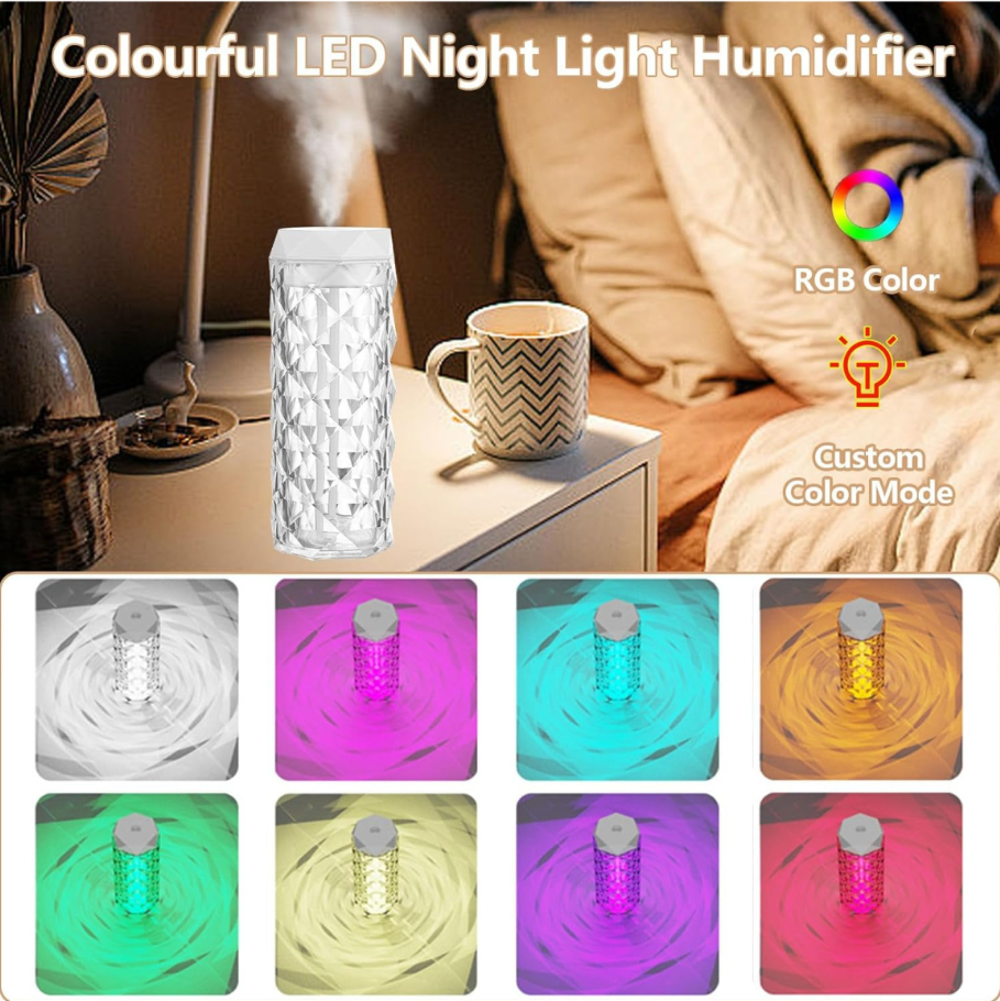 Lampara Humificador Cristal RGB