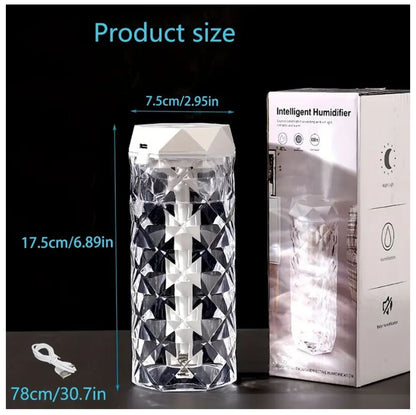 Lampara Humificador Cristal RGB