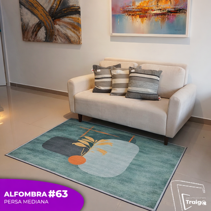 Alfombra Tipo Persa Mediana 1m x 1.5m